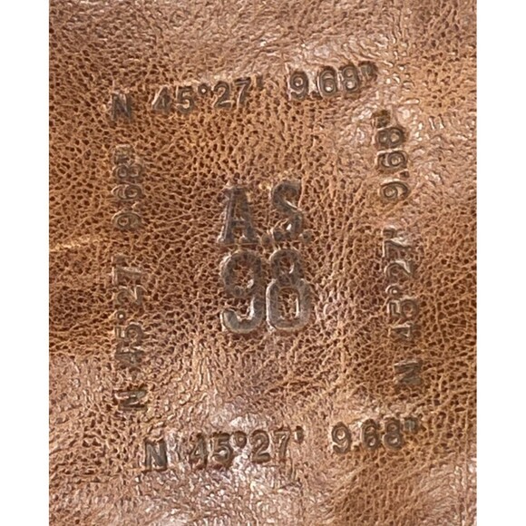 RARE VHTF A.S. 98 Brewer Backpack Brown Distressed Leather Medium Size - Picture 12 of 16